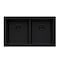 Ruvati 33"x19" Granite Composite Undermnt Dbl Bowl Kitchen Sink, Blk RVG2385BK - alternate 2